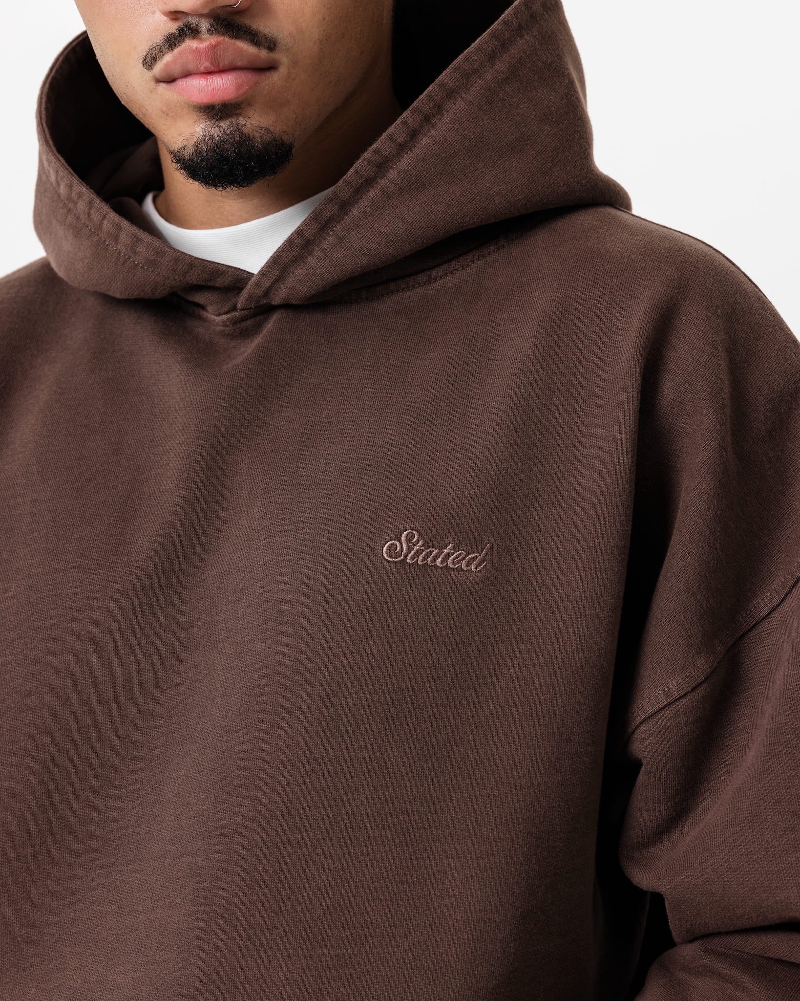 Classic Hoodie – Washed Brown