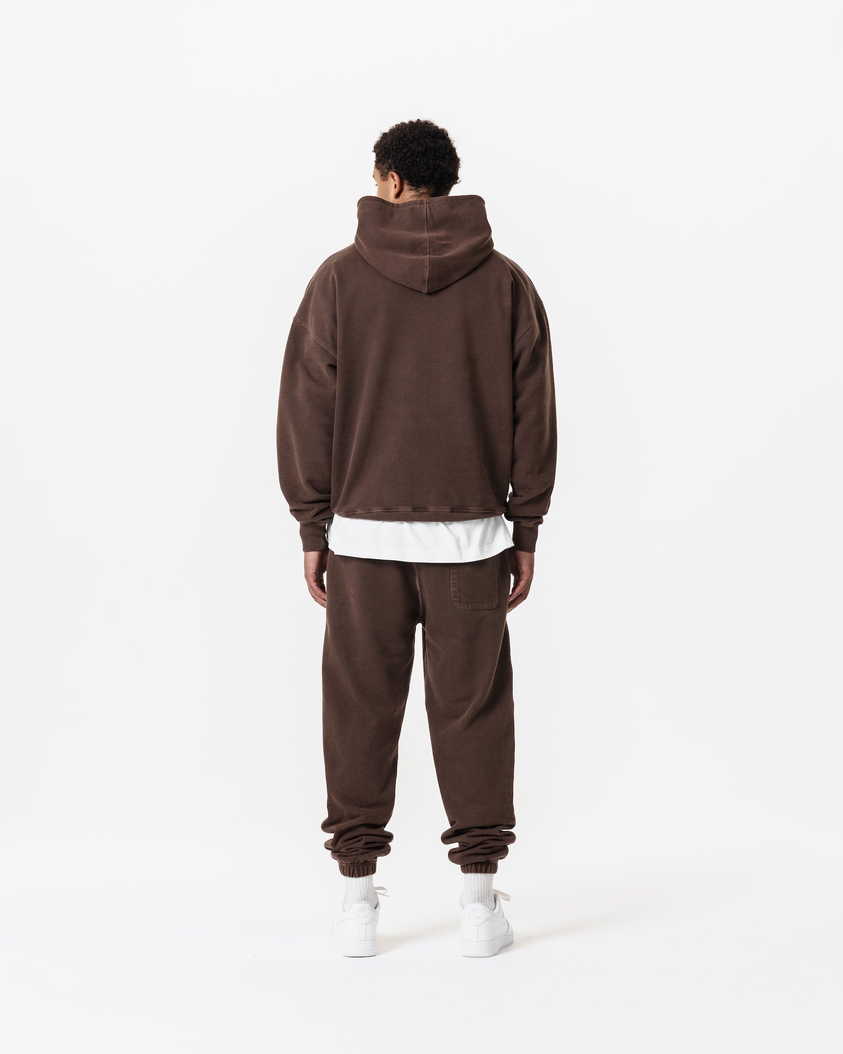 Classic Hoodie – Washed Brown