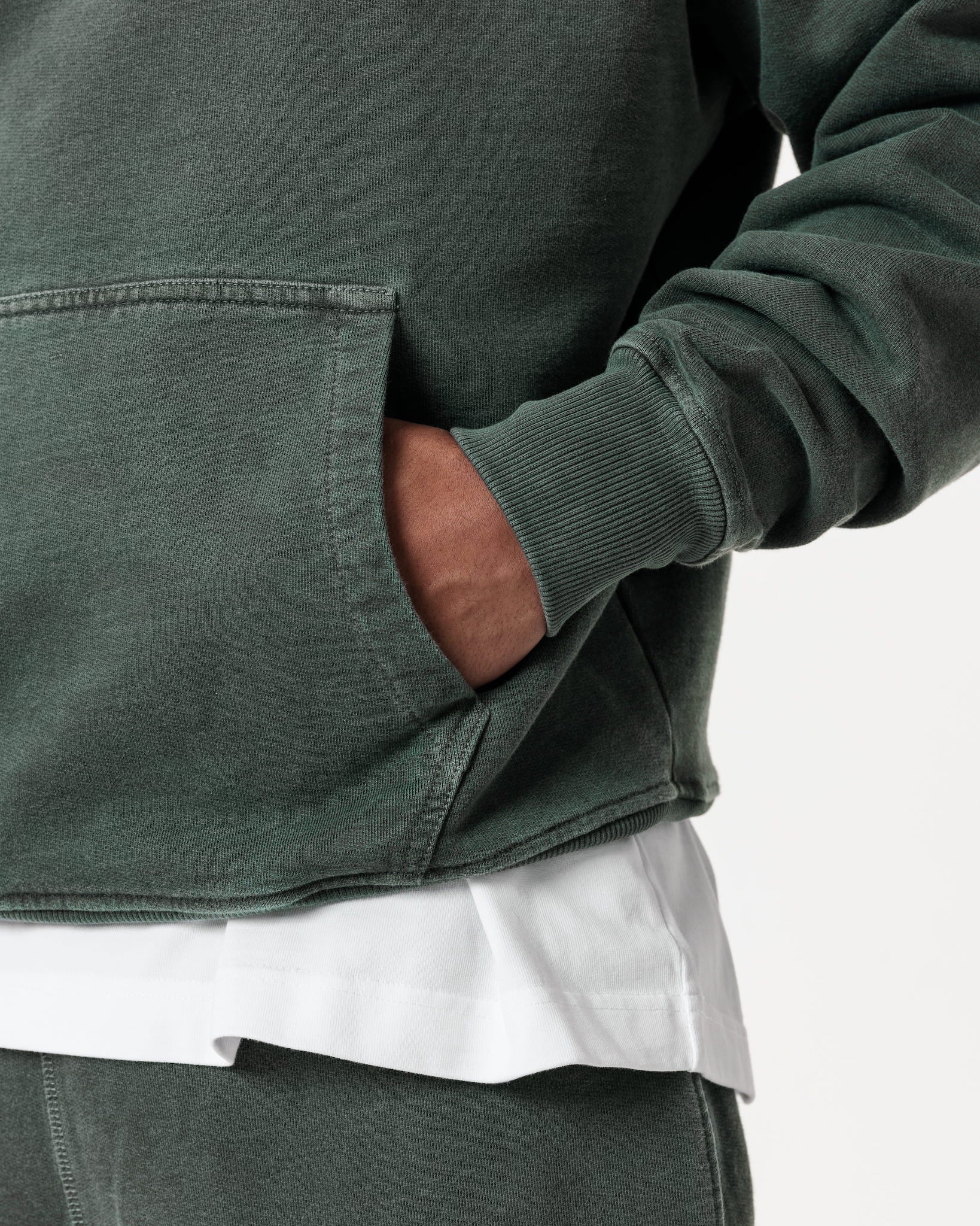 Classic Hoodie – Washed Green