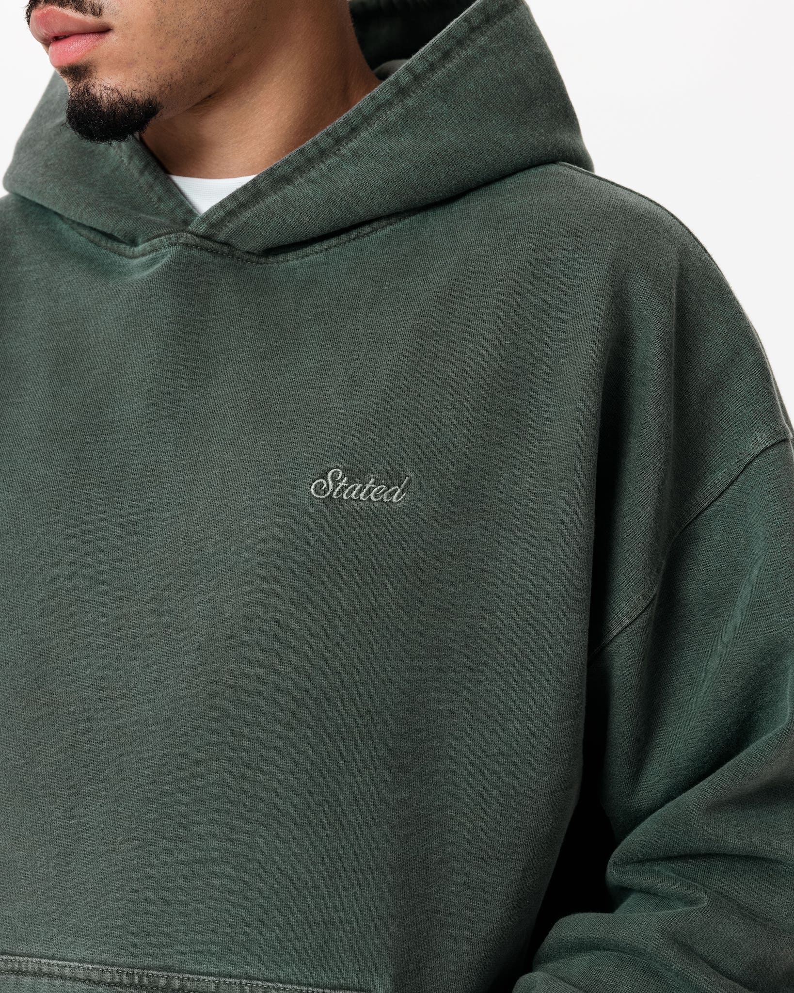 Classic Hoodie – Washed Green