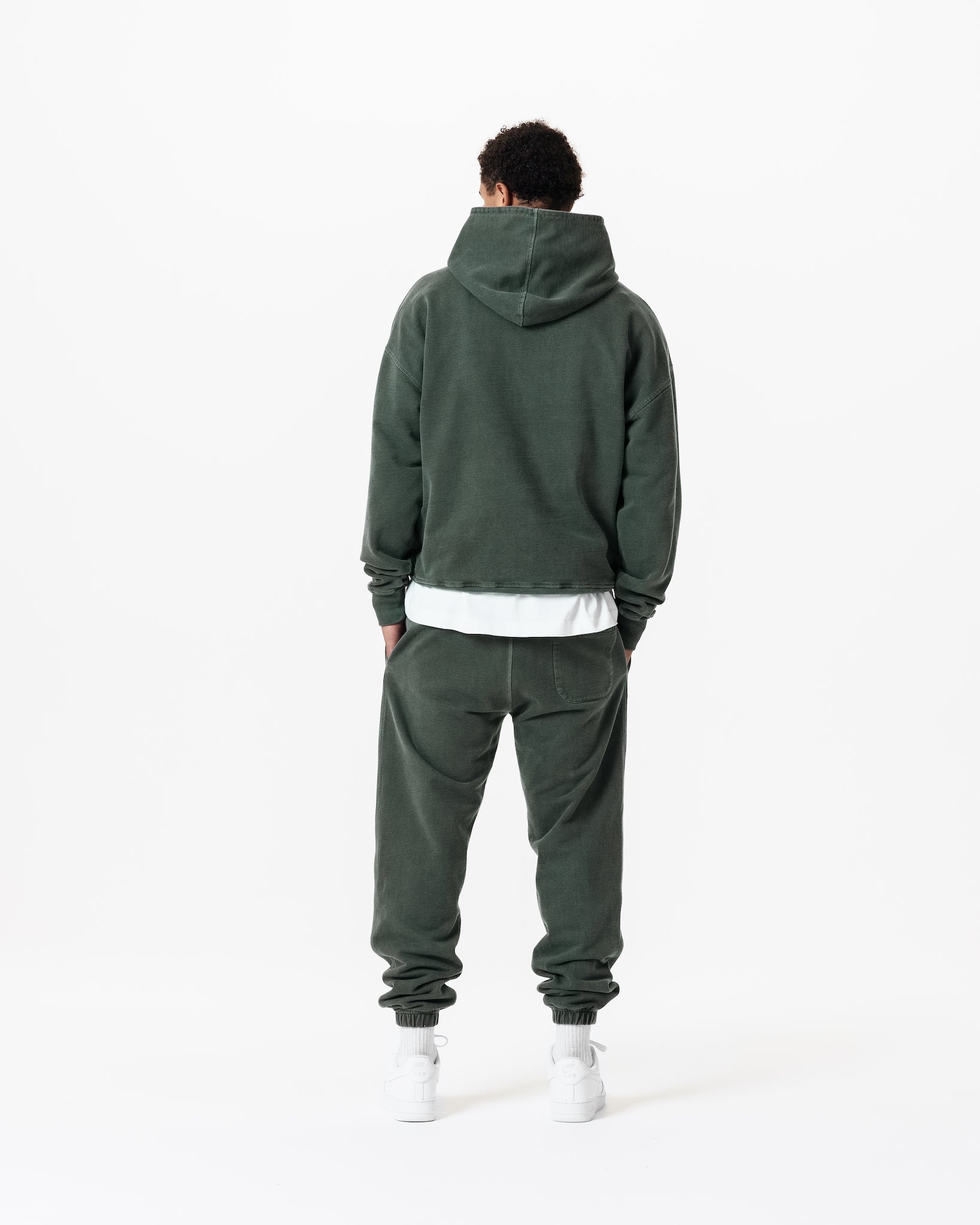 Classic Hoodie – Washed Green