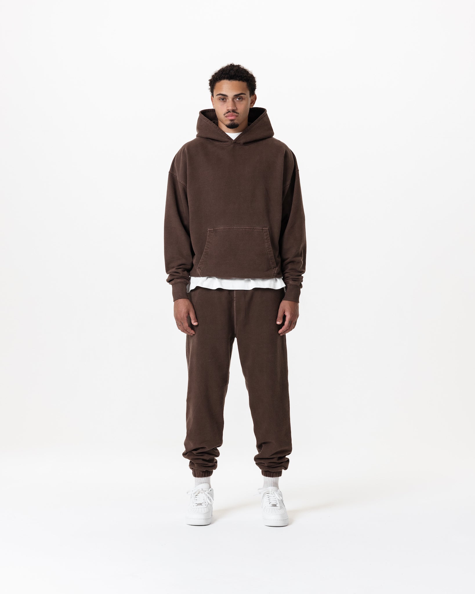 Core Hoodie – Washed Brown