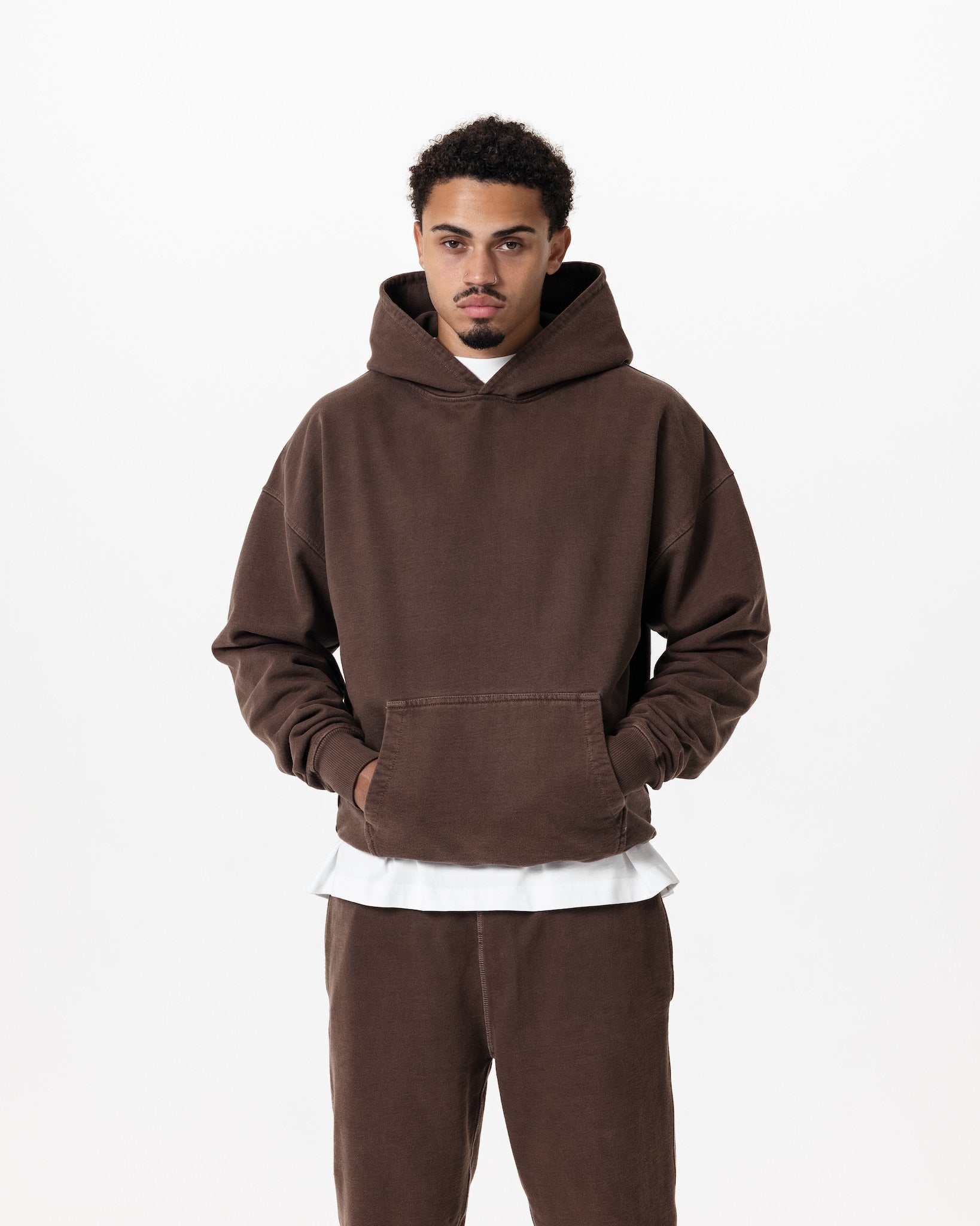 Core Hoodie – Washed Brown