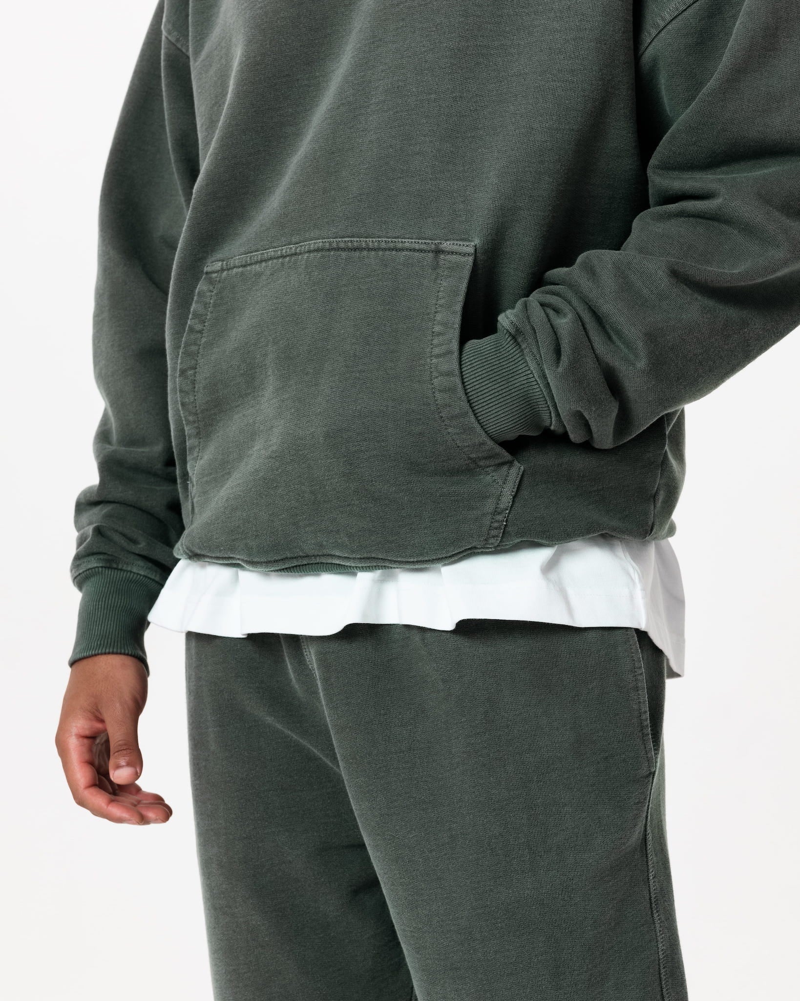 Core Hoodie – Washed Green